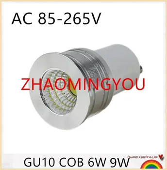 

10PCS MINI LED Spotlight MR16 GU5.3 110V 220V 12V COB LED LAMP BULB Dimmable GU10 led spotlight 6W 9W Ultra Bright GU10 Bulbs