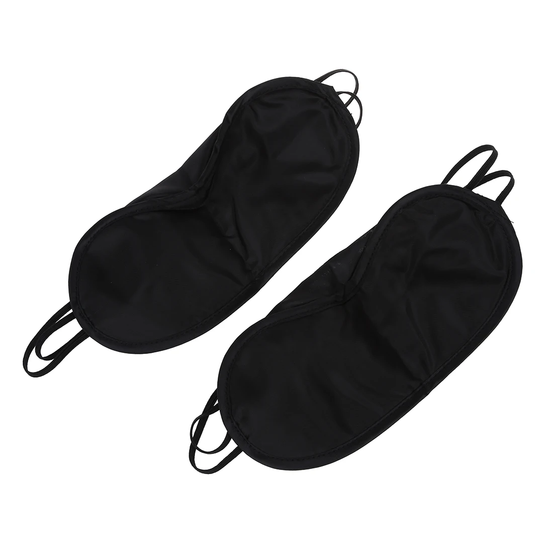 

2 x Travel Built-in Sponge Black Elastic Strap Sleeping Mask Eye Shade