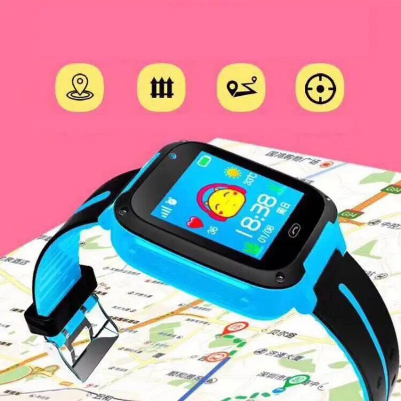  S4 Wasserdichte Touchscreen Smart Uhr Handgelenk Anti-verloren SOS Zifferblatt Call Smartwatch mit 