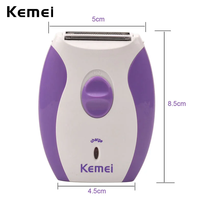 

Kemei Hair Razor Trimmer Lady Beauty Health Armpits Razor Women Rechargeable for Arm Leg Bikini Underarm Hair Shaving Machine