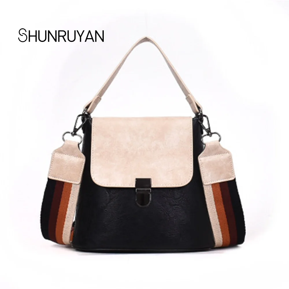 

SHUNRUYAN 2019 New Fashion Women Bag Small Bucket Brand Design Shoulder Bag Crossbody Messenger Bag Ladies Bag