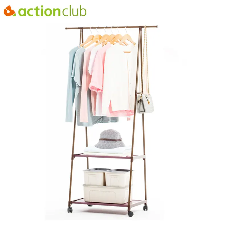

Actionclub Triangle Coat Rack Removable Hangers Bedroom Clothes Hanger Floor Stand Coat Rack With Wheels Hanging Clothes Rack