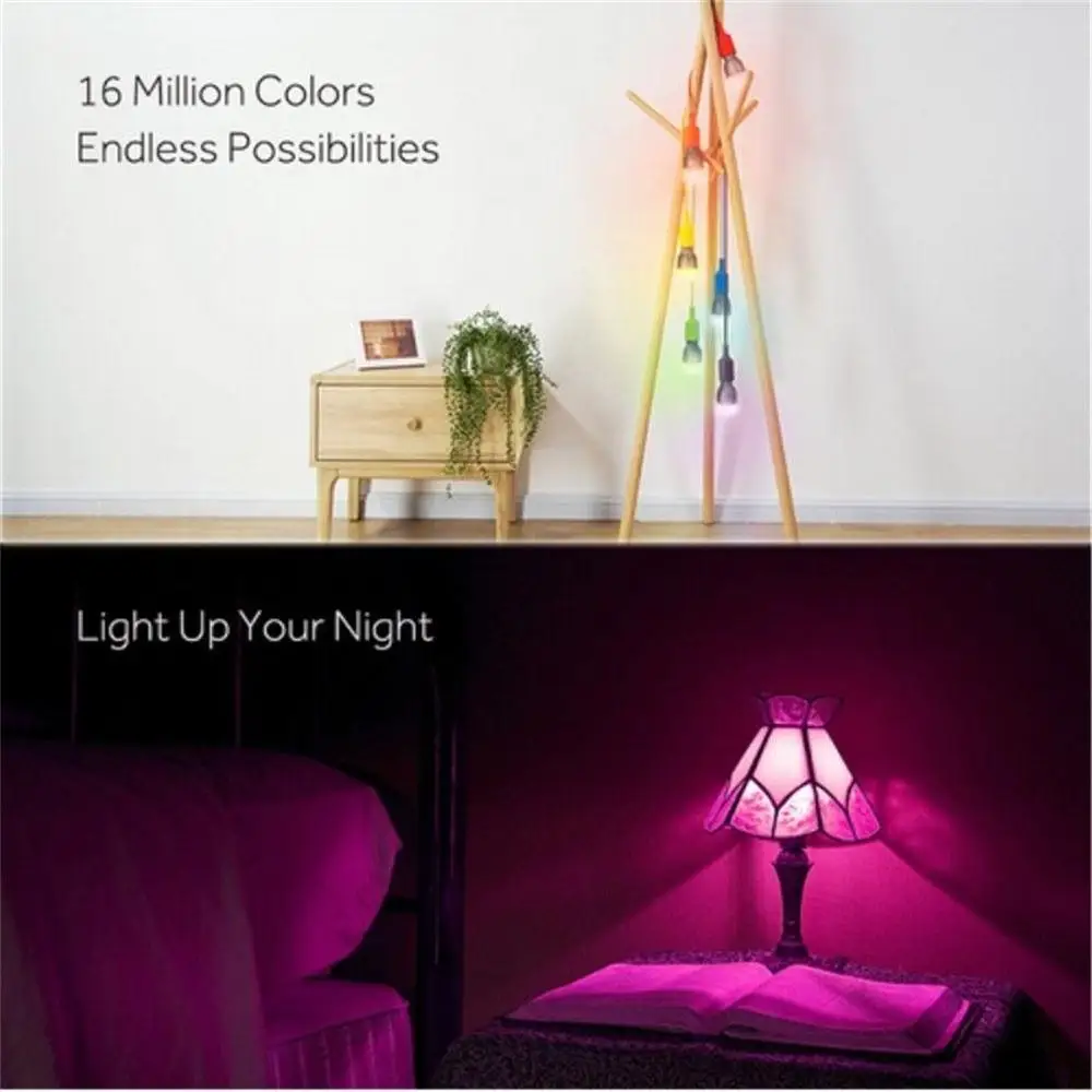 Xiaomi Yeelight Смарт светодиодное освещение Wi Fi лампы RGB E27 9 Вт светодиодный диммер