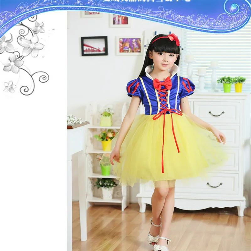 

Snow white dress girls performance children's clothing Christmas New Year's day stage of dancing dresses 110-160cm
