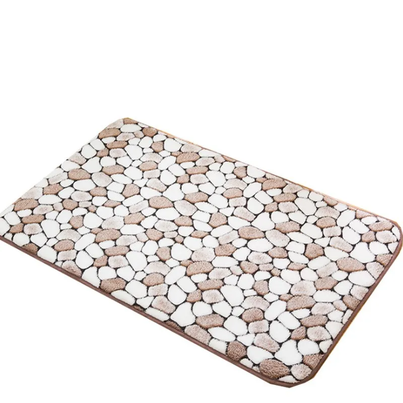 1pc Memory Foam Absorbent Bathroom Mat Pad Doormat Door Mat Slip-resistant Pad Bathroom Shower Bath Mats
