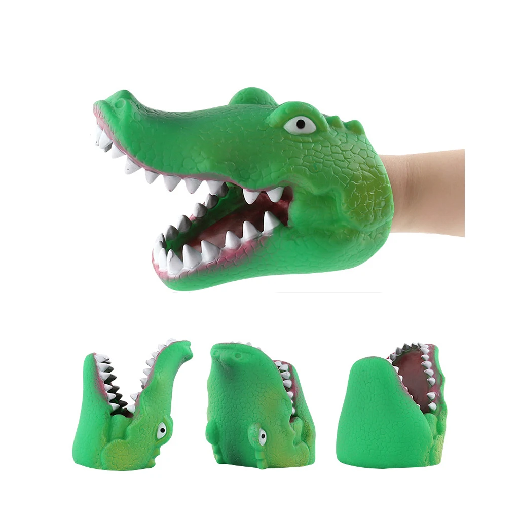 Simulation Zoo/ Farm Animal Head Model Hand Puppet Halloween Christmas Gift for Kids Children