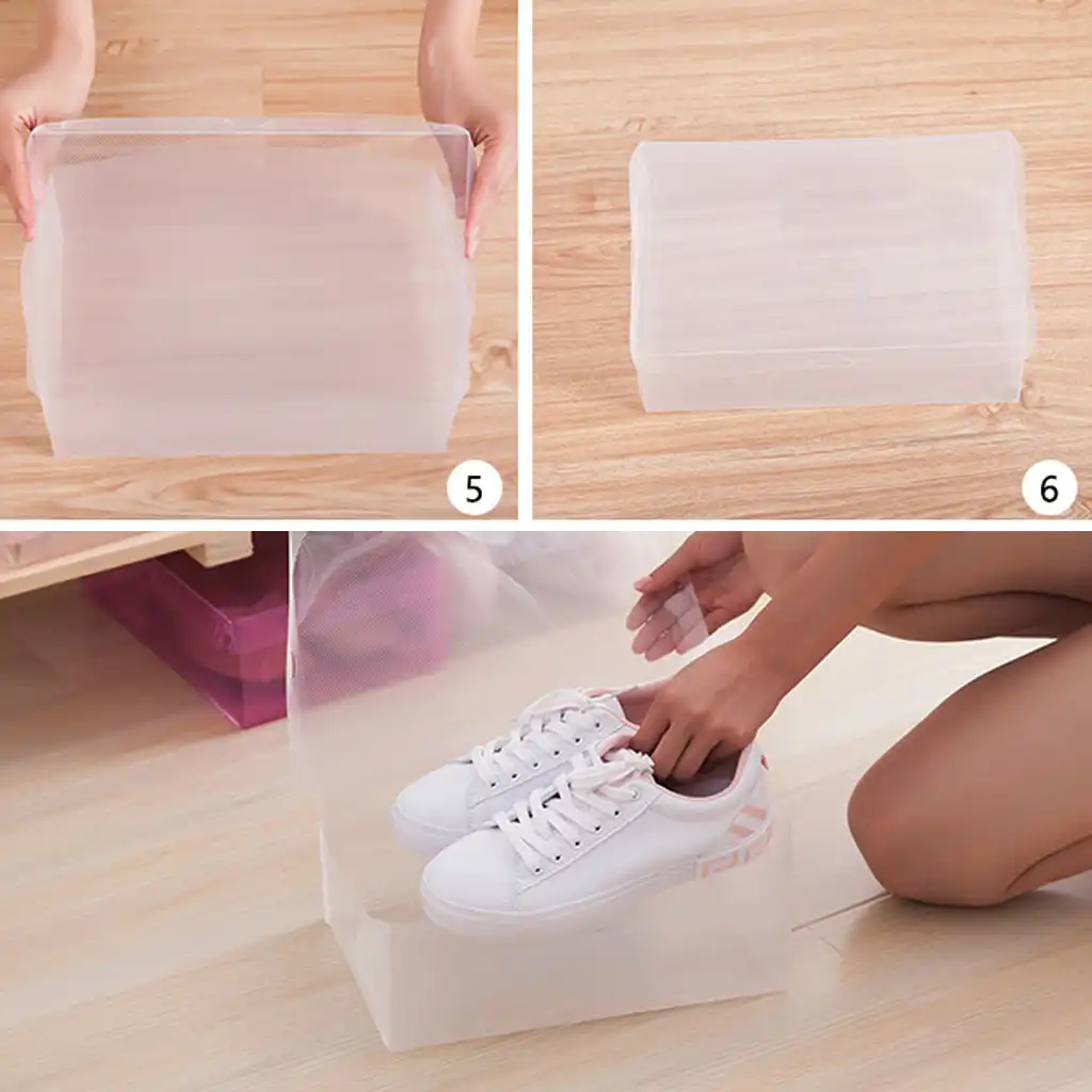 transparent plastic shoes
