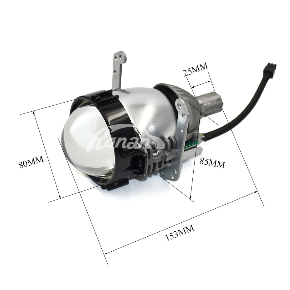 US $111.69 Ronan Upgrade mini Bi LED projector lens 6000K white for HL Q5 universal H1 H4 H7 headlight car styling install diy retrofit