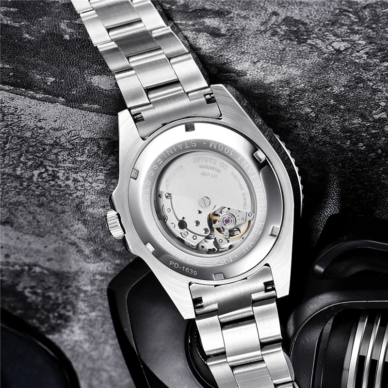 PAGANI DESIGN 2019 Fashion Men's Mechanical Watch Man Stainless Steel Wristwatch Male Blue Business Automatic Watch Reloj Hombre