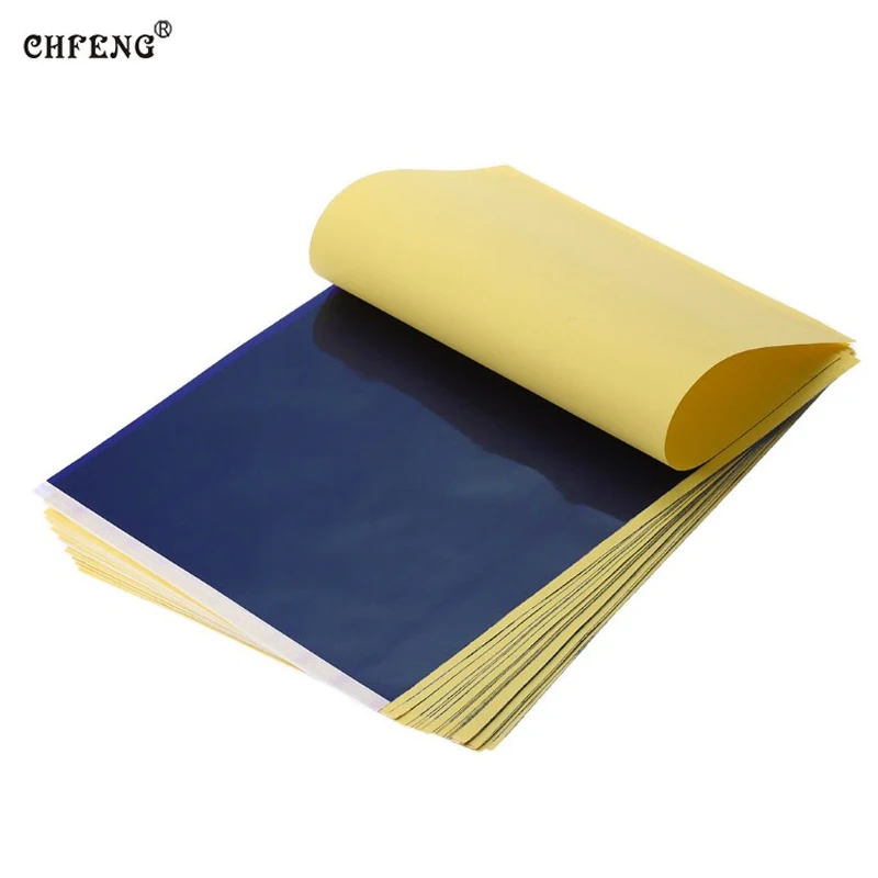 100 pcs Tattoo Accessories Stencil Transfer Paper A4 \ Stencil Carbon Tattoo Supplies Copy Body Arts Free Shipping