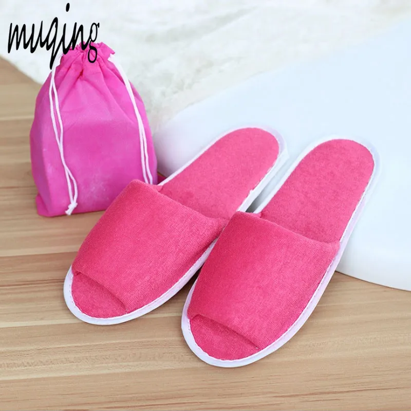 Indoor Slippers One Size Casual Hotel Travel Portable Folding House