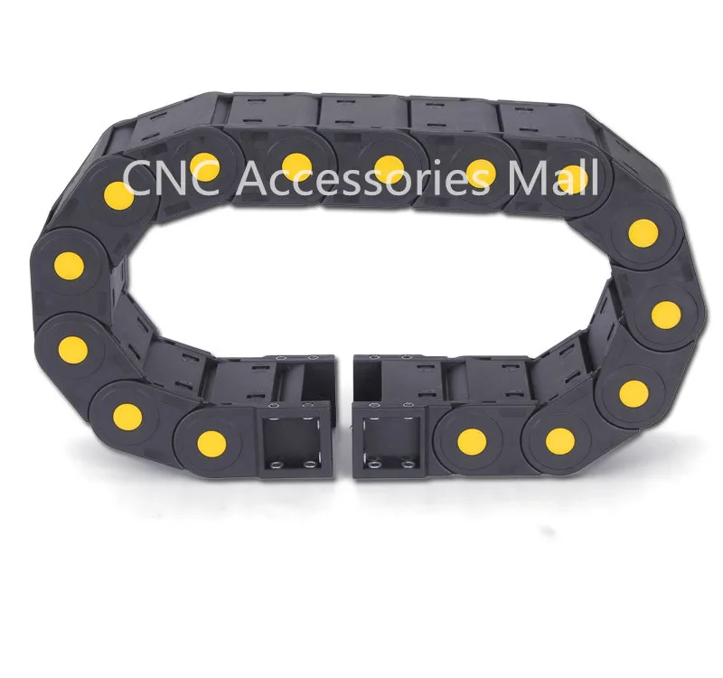 

1 meter 30*75/30*77 Towline Enhanced Full-Closed Drag Chain with End Connectors for CNC Router Machine Tools