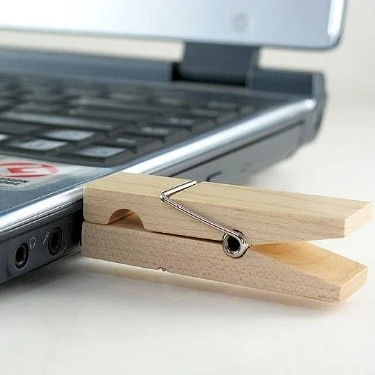 USB-флеш-накопитель с деревянным зажимом 64 ТБ 32/16 ГБ | Компьютеры и офис