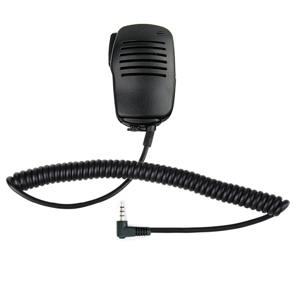 1 контактный профессиональный ручной плечевой динамик микрофон PTT для Yaesu Walkie Talki