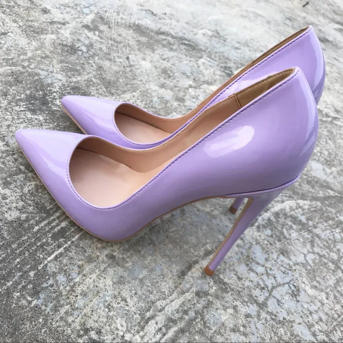 

2019 Fashion free shipping candy color Patent Leather Poined Toe Stiletto high heel shoe pump HIGH-HEELED SHOES dress shoes