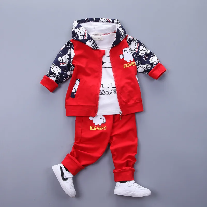 

Fashion Autumn Kids Boys Clothing Sets Sports Three-Piece Suit Cotton Hooded clothes Long sleeve Hoodies Baby boy Sweatshirts