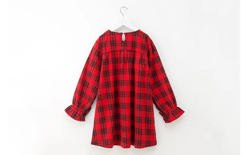 ruched plaid petal sleeve dress baby big girls autumn 2018 preppy style dresses for kids clothes children school dress clothing (7)