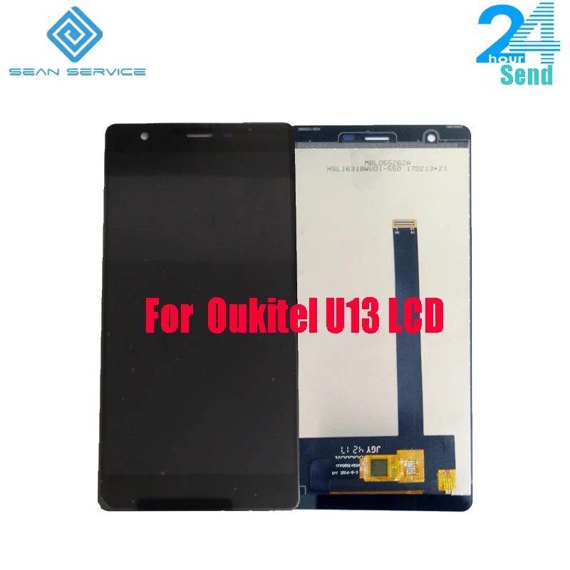 

For Original Oukitel U13 LCD Display+Touch Screen Digitizer Assembly Tested 5.5 inch U13 Android 6.0 1920x1080P LCD Tool stock