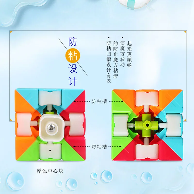 Волшебный кубик QIYI, бренд 3x3x3, скоростной кубик для мальчиков и девочек, детский профессиональный Кубик Рубика, головоломка, обучающие игрушки для детей, улучшающие интеллектуальную