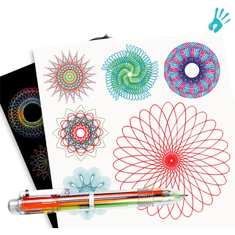 

Creative Magic Spirograph Drawing Toys Painting Multi-function Puzzle Spirograph Geometric Ruler Drafting Tools for Kids Art Toy