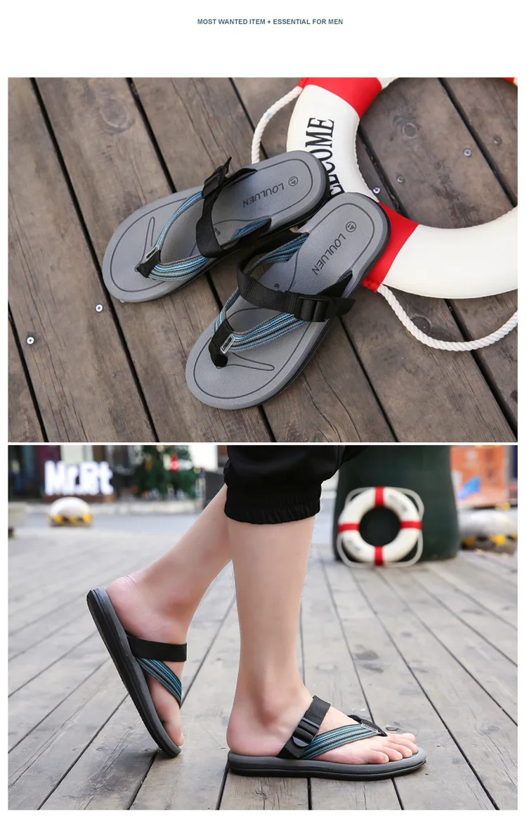 Г. летние модные повседневные шлепанцы для улицы Мужская обувь Вьетнамки Пляжные Шлепанцы мужские дизайнерские сандалия высокого качества, большие размеры 35-45