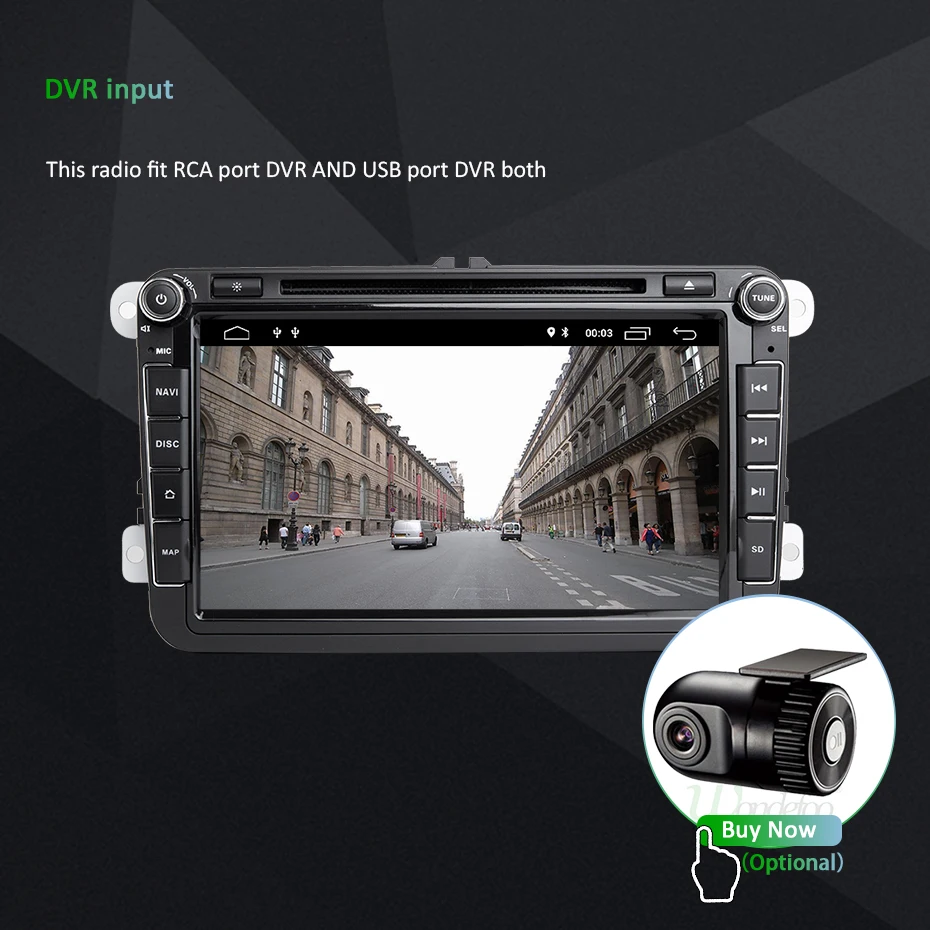Sale IPS Android 9.0 DSP 64G 2 DIN Car GPS Radio For Rapid Yeti VW passat b6 golf 4 5 6 polo tiguan Seat Altea Toledo BORA DVD PLAYER 34