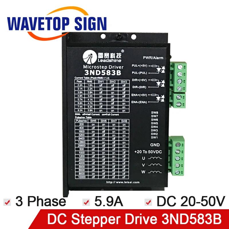 

Original Leadshine Stepper driver 3ND583B 3-phase laser machine parts cnc router Fitting cnc router machine parts digital