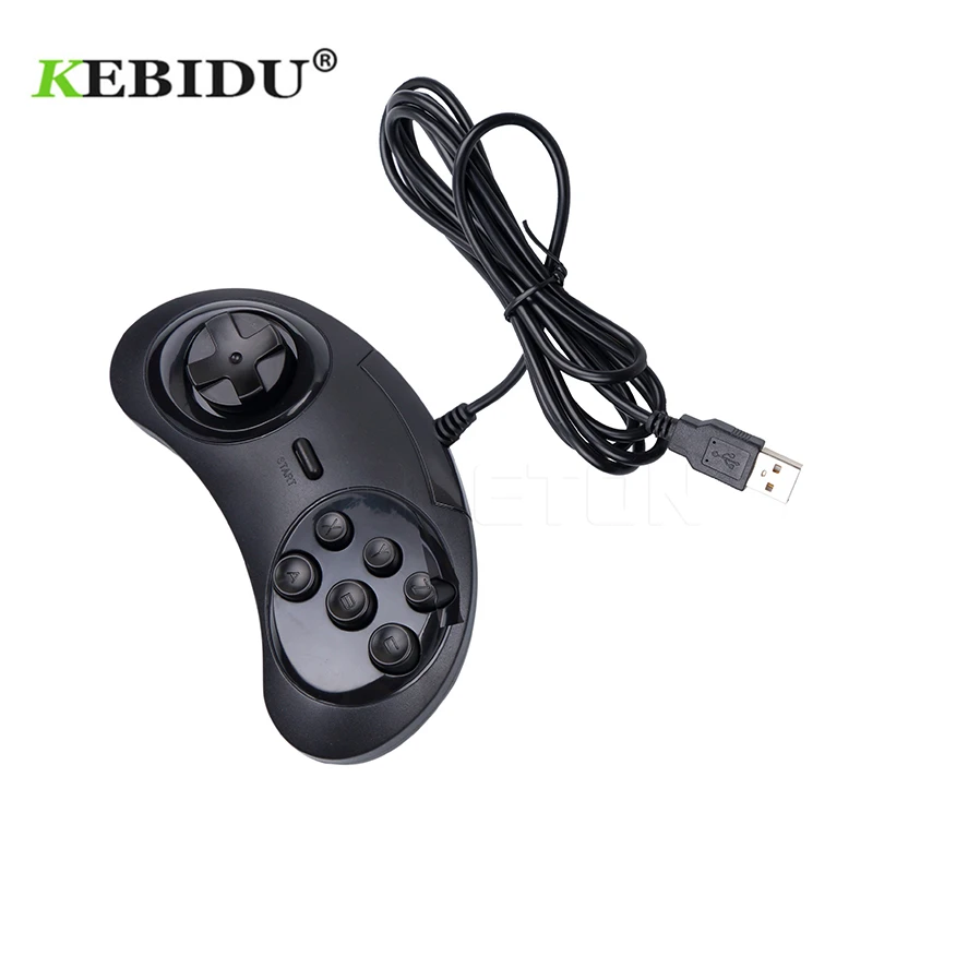 

Kebidu 6 Buttons USB Gamepad Game Controller Gamepads USB Gaming Joystick Holder for PC MAC Mega Drive for SEGA Newest