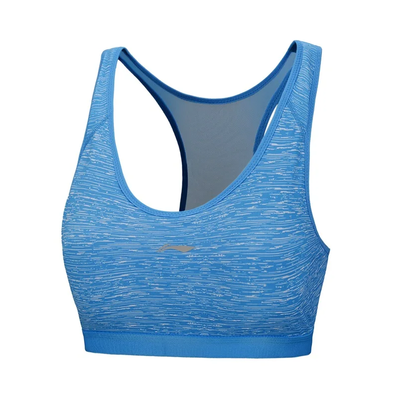 Клиренс) Li-Ning женские бюстгальтеры для бега средняя поддержка обтягивающие для фитнеса 83% полиэстер подкладка дышащие спортивные бюстгальтеры AUBM162 WBJ151 - Цвет: AUBM162 2