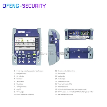 

Handheld JDSU SmartOTDR 100AS OTDR 30/30dB E100AS single mode 1310/1550nm Optical Time Domain Reflectometer