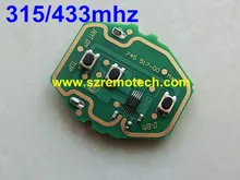 10pcs/lot High quality 3 Button PCB EWS System Remote Key Circuit Board 315MHZ/433MHZ Adjustable 2-in-1 Fit For BMW E38 E39 E46