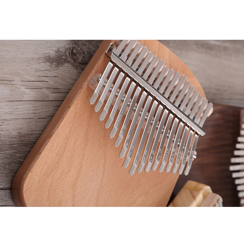 Tamanho de Bolso Teclado de Piano Musical de Madeira Kalimba Dedo Chave Mogno Mbira Sanza Thumb Instrumento Marimba Kb27 10 - 17 - Image 5