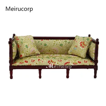 

1/12 scale dollshouse miniature furniture wooden High-quality classical Sofa