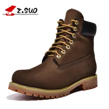 Z. Suo männer stiefel, die erste schicht rindleder stiefel in rohr, lässige mode herren stiefel. botas hombre zs10061