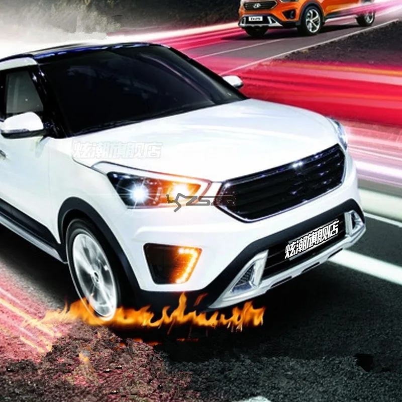 

White LED Day Running Driving Light With Turn Signal For Hyundai IX25 2015 Model Z2AF048