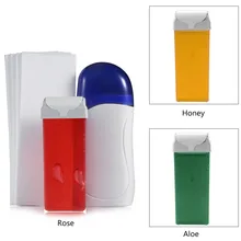 Подогреватель воска+ 30 шт. эпилятор для депиляционной бумаги для воска+ рулон на восковой картридж салонная эпиляция для удаления волос нагреватель воска