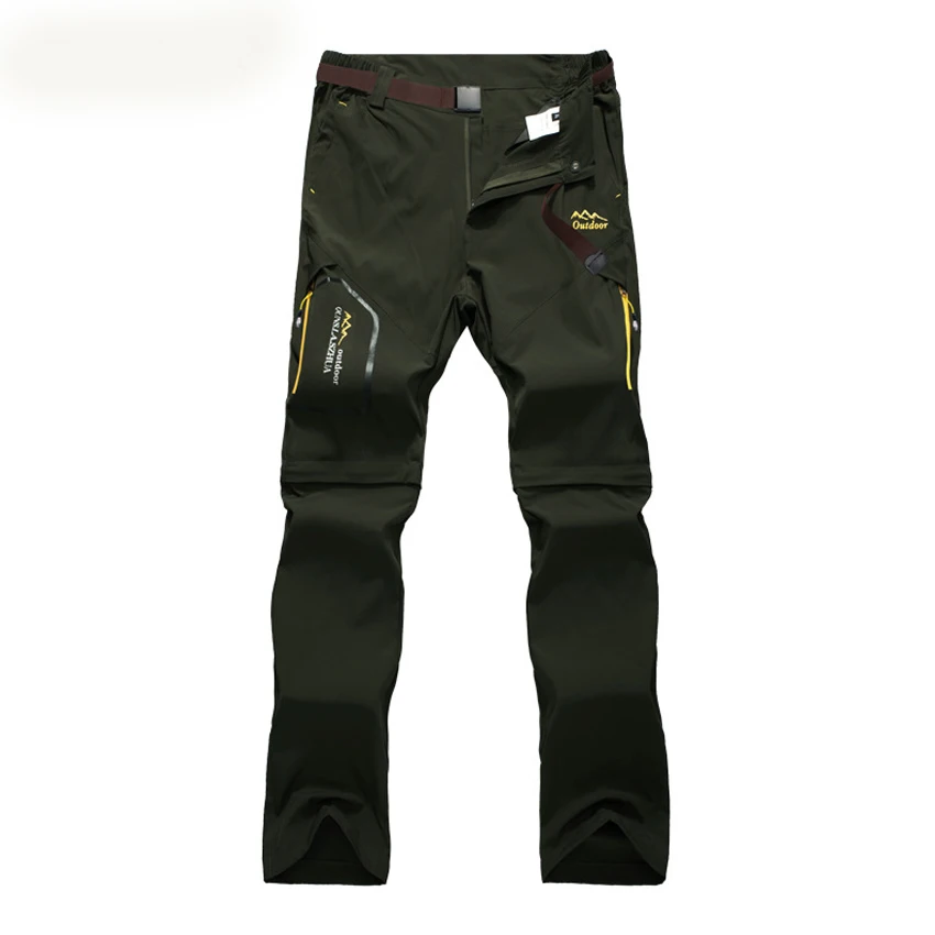 Ветер вкус 6XL женские летние съемные шорты для отдыха на открытом воздухе походные брюки для походов и рыбалки эластичные спортивные брюки женские KB112 - Цвет: Women Army Green