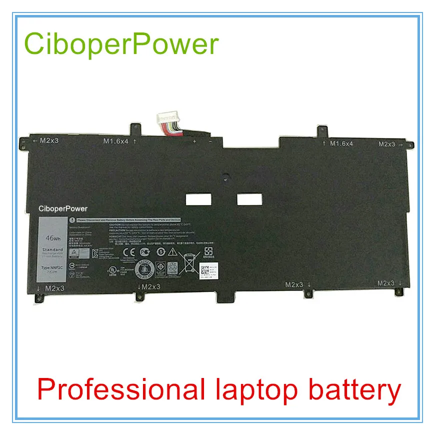 Оригинальный качественный аккумулятор NNF1C HMPFH 7 6 В 46WH для XPS 13 9365 D1605TS|battery original|battery