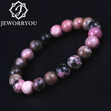 6-12 мм Rhodochrosite натуральный камень браслет для женщин минималистичный Boho браслеты Bracciali нарукавная повязка Damen