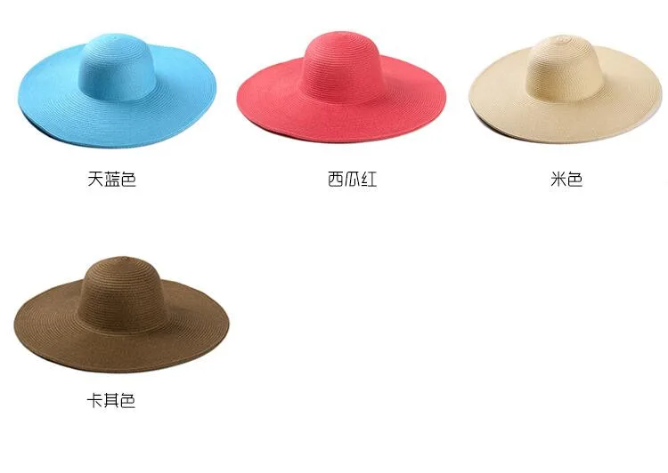2015 Fashion Seaside Sun Visor Hat Female Summer Sun Hats For Women large Brimmed Straw Sun Hat Folding Beach Girls Wholesale HTB11NufMVXXXXbkXVXXq6xXFXXXA - 2015 Fashion Seaside Sun Visor Hat Female Summer Sun Hats For Women large Brimmed Straw Sun Hat Folding Beach Girls Wholesale