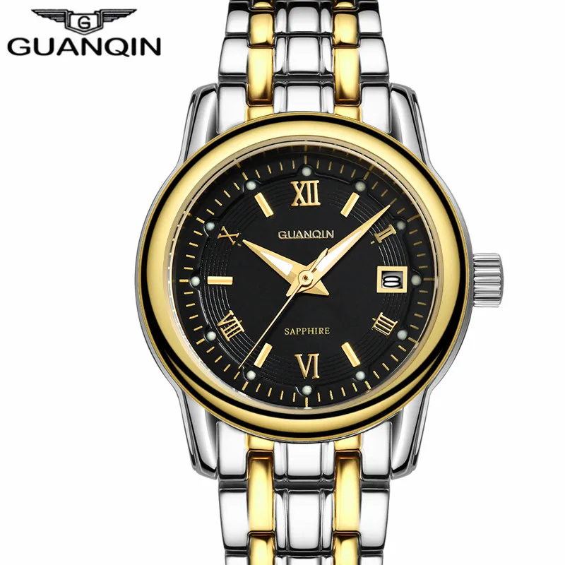 

relogio feminino Business Watches Women's Fashion Sapphire Gold Stainless Steel Quartz Watch Ladies Casual Luminous Wristwatch