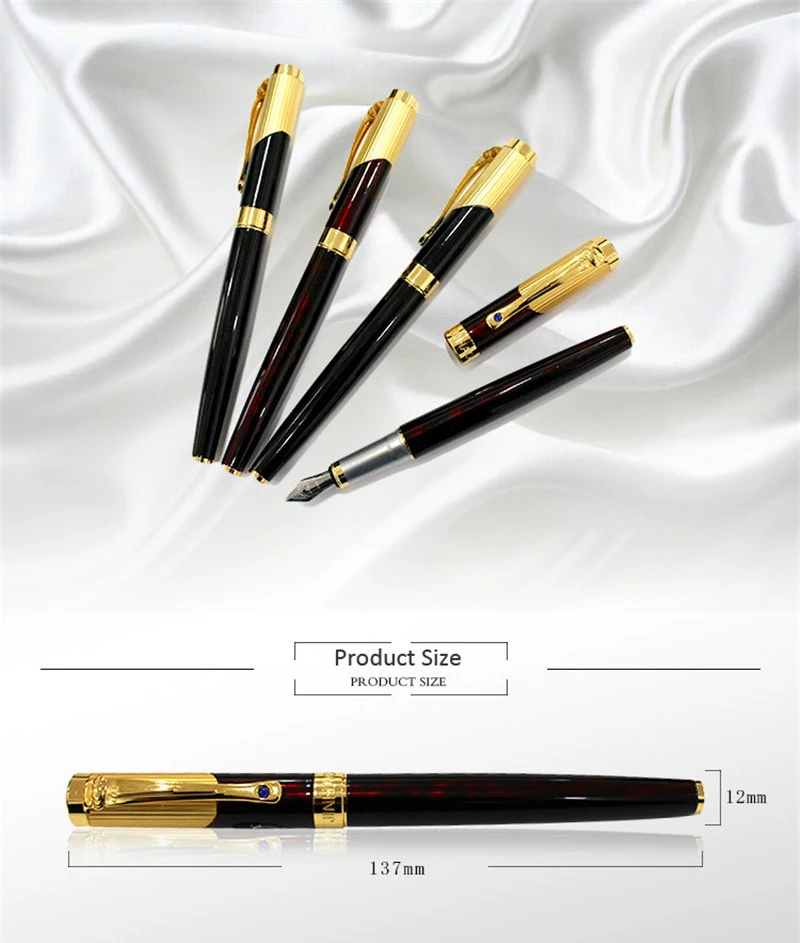 Элитный бренд Gold diamond поршень авторучка Burgundy Jinhao 9009 магазин канцелярских товаров Escritorio офис школы учитель подарок инструмент