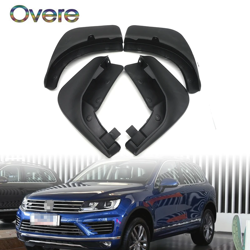 

Overe Автомобильная флейта для 2011 2012 2013 2014 2016 2017 VW Touareg 2 Mk2 автомобильный Стайлинг 1 комплект брызговиков аксессуары