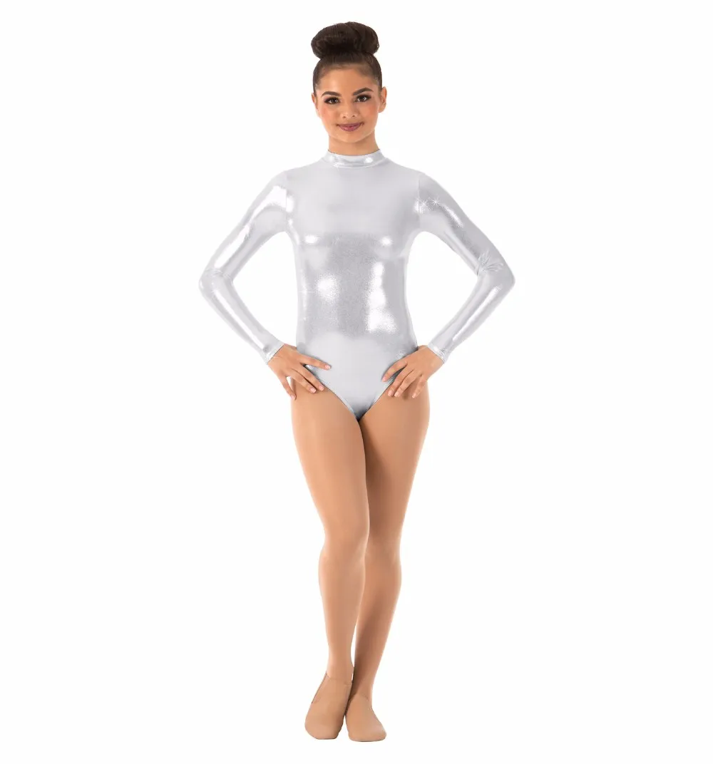 silver leotard