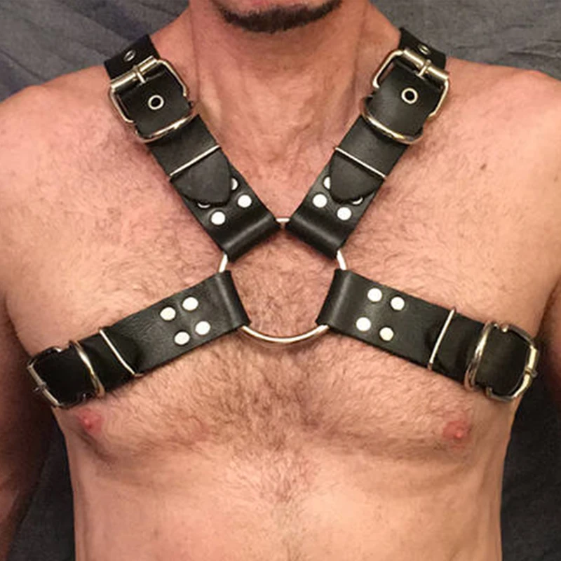 

UYEE Sexy Harness Leather Belt Strap For Men High Quality Wide Lingerie Suspenders Belt Pastel Goth Femdome Leather Belts LM-035