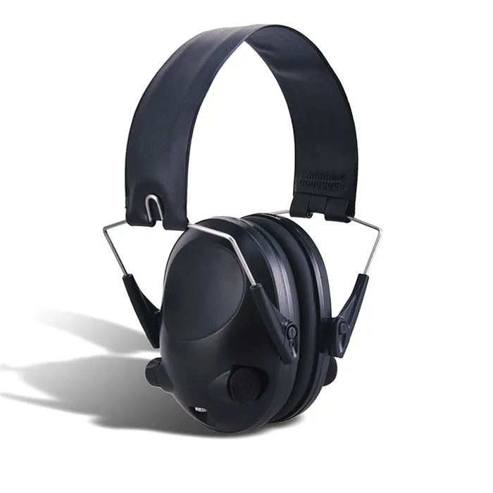 BK Outdoor Military Electronic Hearing Protector Noise Canceling Ear Muffs Shooting Tactical Headset - Цвет: BK