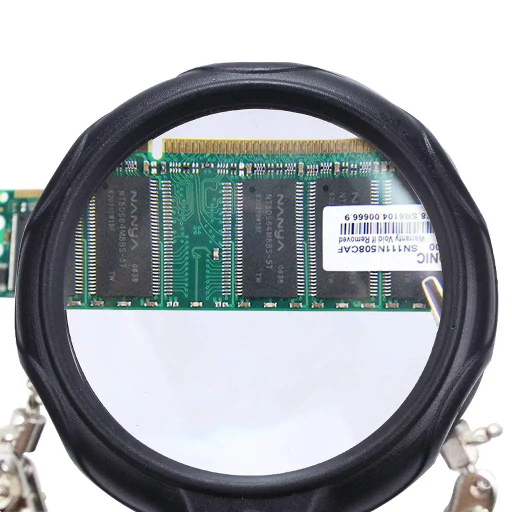 lente de aumento led 2 led ferramenta auxiliar de reparo de mesa