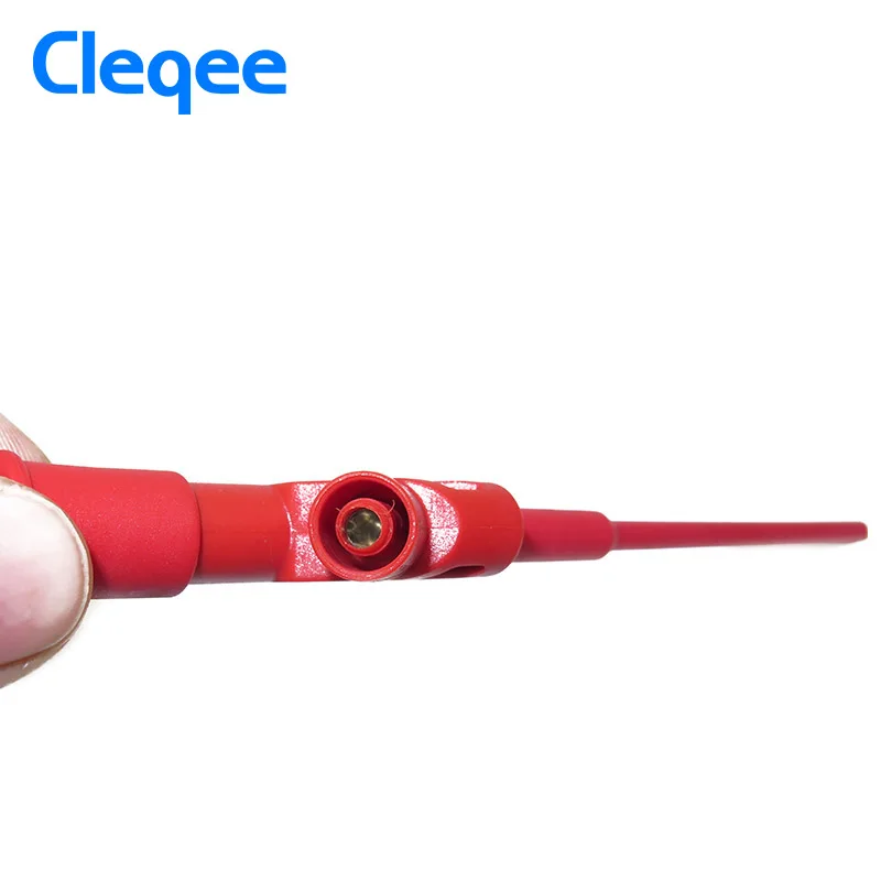 Cleqee P5004 2 шт./компл. изолированный быстрый тест крюк клип 1000 в 10A Высокое напряжение гибкий измерительный щуп Аксессуары для инструментов