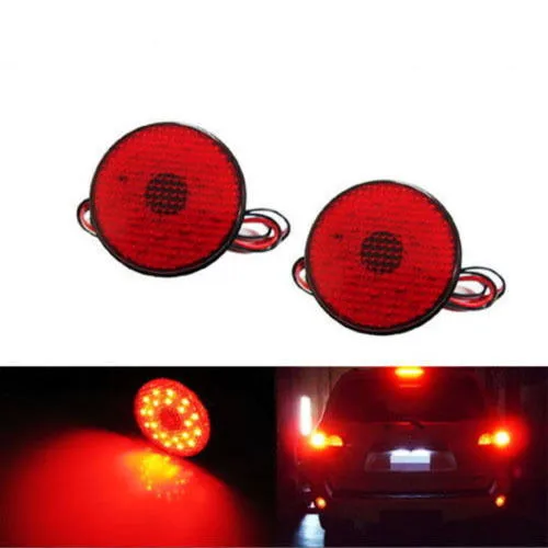 

2x Red Lens for Toyota Sequoia 2008-2014 Highlander 2008-2010 ZRR70 Voxy/Noah LED Bumper Reflectors Rear Fog Tail Breaking light