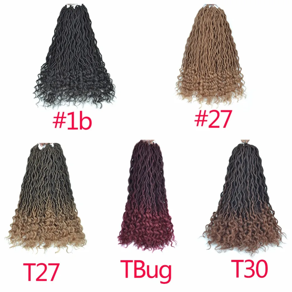 Chorliss 20 ''Faux locs вьющиеся плетеные пряди синтетические волосы для наращивания